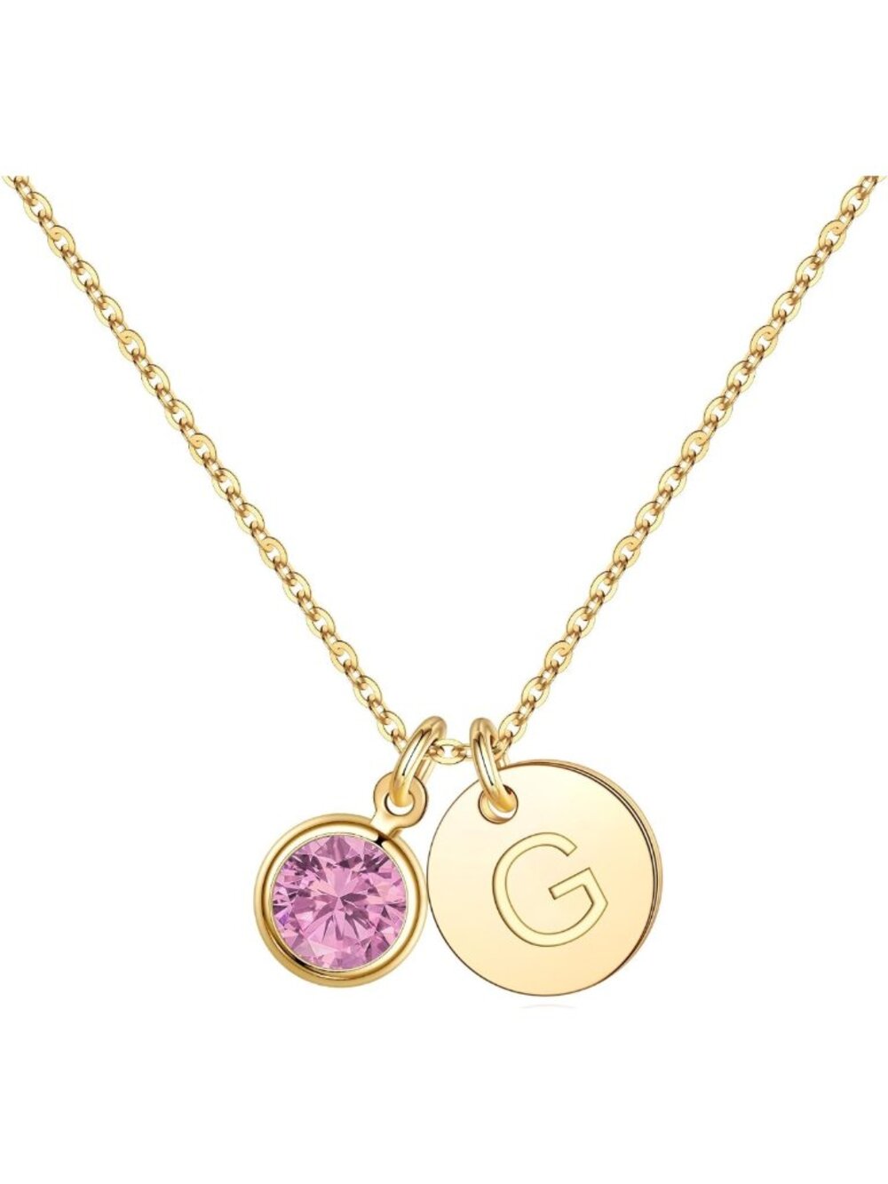 Personalized Birthstone Necklace for Women & Girls - Unique Initial Jewelry Gift